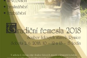 Tradiční řemesla 2018 v Rymicích 2. 6. 2018